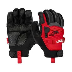 Milwaukee 美沃奇 台灣公司貨 防衝擊手套 48-22-8752 紅黑色 700g, L, 1組