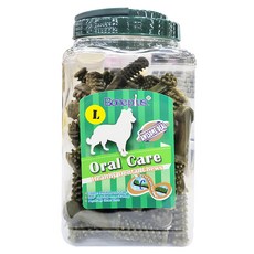 Boneplus 超效動能雙頭潔牙骨 雙向狼牙頭設計 按摩牙床 大份量, 草本, 1.1kg, 1桶