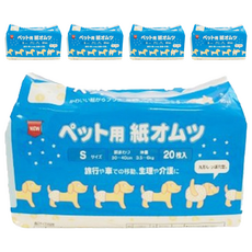 inuneru 狗兒爽 寵物尿褲 犬貓用 S 尺寸, 腰圍 30-40cm, 體重 3.5-6kg, 20枚入, S(30~40cm 體重3.5~6kg), 20片, 5包