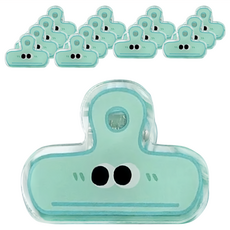 小麥購物 可愛大眼夾 Y975 4.5 x 3.5 x 0.2cm 8g, 湖水藍, 15個