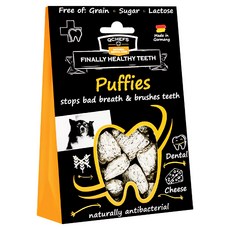 QCHEFS 黑科技 潔牙粉 犬用, 鮮乳酪起司, 90g, 對抗口臭和牙垢, 德國, 1盒