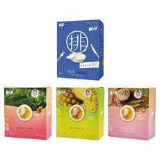 DiU 超纖酵素優格益生菌10g 14包 + 大麥薄荷茶3.5g 8包 + 藤黃果洛神茶3.5g 8包 + 鳳梨酵素茶3.5g 8包, 224g, 1組