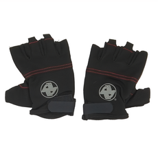 ALEX SPORTS 丹力 多功能運動手套 A-39, 黑色 + 銀色 + 紅色, 1雙