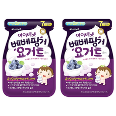 韓國 ivenet 優格豆豆餅 7個月以上, 藍莓, 20g, 2包