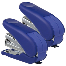 PLUS 普樂士 輕鬆訂迷你機 ST-010AH 藍色, No.10號針專用 附針1000支, 省力50% 手掌大小 適合女性使用, 2個