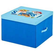 KiKimmy 二合一摺疊收納箱 雙邊手把 魔鬼氈設計 可當遊戲地墊使用, 汪汪隊立大功, 51.3 x 51.3 x 36cm, 1個