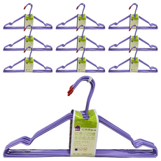 如意小凹槽多功能衣架10支 (顏色隨機)台灣製, 5組