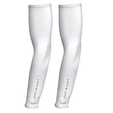 MEGA COOUV 一般款防曬涼感袖套 UPF 50+, 白色, 1雙, 單一尺寸