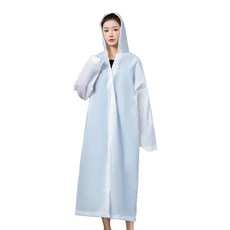 EVA加厚輕便雨衣 成人 白色 時尚百搭 防雨必備, 1個