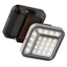 Lumena MINI 五面廣角行動電源LED燈- 摩登黑 90x90x33mm 50-1000流明 6200mAh IP67防水等級, 黃光 + 自然光 + 白光, 1個