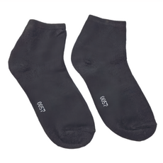 素色襪 12入, 台灣製, 黑色, 22~26cm