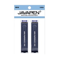 JAVAPEN 圓珠筆筆芯 2.0mm 2個, 黑色, 1組