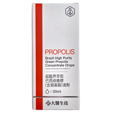 大醫生技 超臨界萃取巴西綠蜂膠 含類黃酮 滴劑 30ml, 1瓶