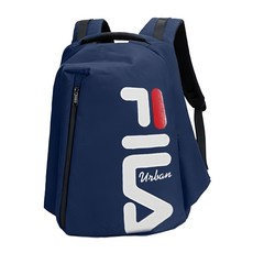 FILA 斐樂 經典大Logo後背包 08, 藍色