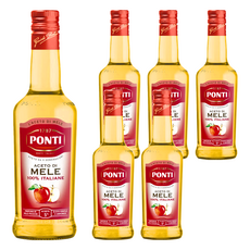 PONTI 蘋果醋 500ml, 義大利產, 酸度5%, 6瓶