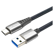 POLYWELL 寶利威爾 USB3.2 Type-C對Type-A 充電傳輸線, 2m, PW15-W45-A361, 1條