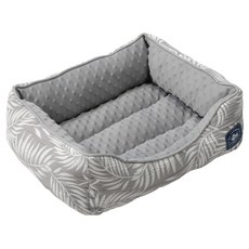 Dogfeet DF 涼感透氣方形床, 葉子灰, 1個
