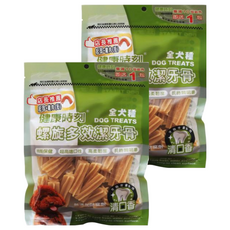 Chewy Time 健康時刻 小犬螺旋多效潔牙骨 超高嗜口性 高柔韌度 長時間咀嚼, 起司+雞肉, 310g, 2包