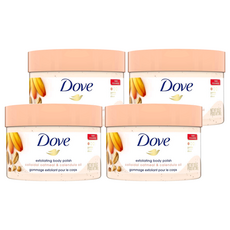 Dove 多芬身體磨砂膏 燕麥 + 金盞花, 細緻磨砂粒子 溫和清潔老廢角質, 298g, 4罐