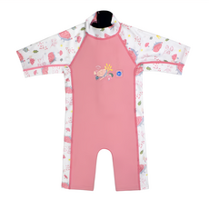 Splash About 兒童UV防寒連身泳裝 尺寸: 4-6歲, 60 x 45 x 64cm, 森林漫遊 粉色