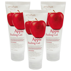3W CLINIC ARRAHAN 蘋果溫和潔淨角質凝膠 3條 溫和去角質 深層清潔毛孔 提亮膚色, 180ml