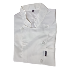 卡特屋 廚師工作服 短袖 XL 聚酯纖維+棉, 白色