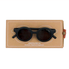 Grech&Co 兒童經典墨鏡二代 圓框, 墨黑, 18個月~6歲