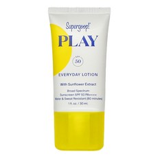 Supergoop 每日清透高倍防曬乳 SPF50 30ml 含向日葵萃取 防水防汗, 1件