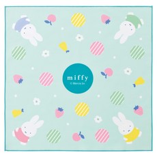 Skater 黏貼式日式便當包巾, miffy 淺綠色, 1條