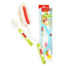 Fisher-Price 費雪奶瓶清潔刷組, 顏色隨機, 1組