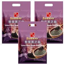 鄉味 SUNWAY 黎麥黑芝麻, 富含膳食纖維 無添加奶精/香料, 30g, 10包, 3袋