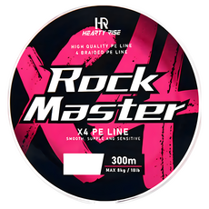 HEARTY RISE 哈帝來斯 ROCK MASTER 根魚大師 X4 PE線 300m, 粉紅色, 1個