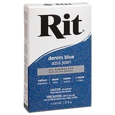 RIT瑞特粉末染劑丹寧藍，適用於棉麻羊毛等多種纖維，輕鬆DIY染色，色彩鮮豔持久, 31.9g