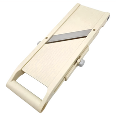 KANKUMA 平面削菜機, 全長38cm x 寬12.5cm；削菜面寬9.5cm, 1個, 米色