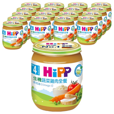 HiPP 喜寶 蔬菜雞肉全餐 含蕎花油Omega-3, 125g, 18罐