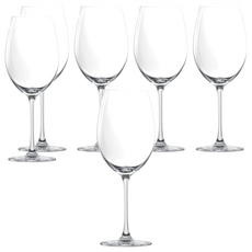 LUCARIS 曼谷系列 無鉛水晶卡本內紅酒杯，470ml 透明 6個