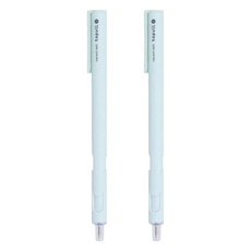 Sun-Star Topull B 前按壓原子筆 0.5mm 筆珠徑 日本產 黑色墨水, 薄荷綠, 2支