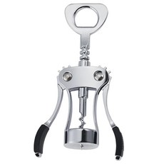 蕉蕉購物 多功能不鏽鋼紅酒開瓶器, 1個, 銀色