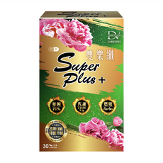 DV 麗彤生醫 雙樂纖SUPER PLUS+，含秋葵萃取、綠茶萃取、綜合消化酵素，幫助排便、維持體態，30顆/盒, 430mg, 1盒
