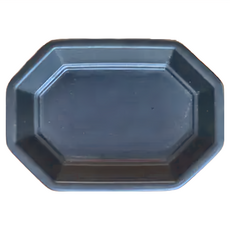 日本美濃燒 Aram 造型八角小碟, 黑色, 1個