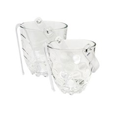 Oven Lock 玻璃冰桶 圓點+波浪組 直徑12公分 2入, 7.8 x 12.8cm, 1組