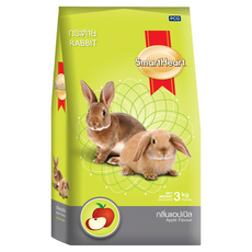 SmartHeart 慧心 寶貝兔子飼料, 蘋果口味, 3kg, 1包