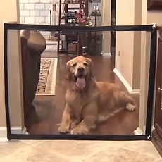 美國輕便圍欄，尼龍網面180x72cm、110x72cm，不鏽鋼管收縮22.5cm、伸長78.5cm, 180 x 72cm + 不鏽鋼管伸長78.5cm, 單色, 1組