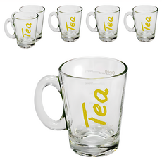 Ocean Glass GET Relax 紅茶杯200ml 透明色 - 享受品茗時光, 6個