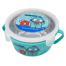 Sanrio 三麗鷗 人魚漢頓不鏽鋼雙耳碗 450ml 綠色 兒童學習碗, 1個
