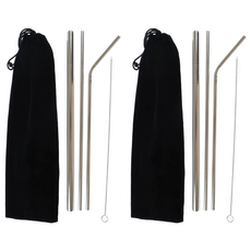 收納王妃 樂Earth 不鏽鋼304環保吸管, 4入, 2組