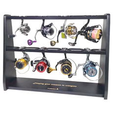 WEFOX 鉅灣 木作 捲線器 展示架, 黑色, 1個