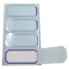 華麗牌 保護膜標籤 65 x 27mm, 籃框 + 白色, 800張, 1盒