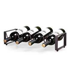 MONACO OLIVE 鐵製紅酒架, 深棕色, 尺寸45x17x11公分, 1個