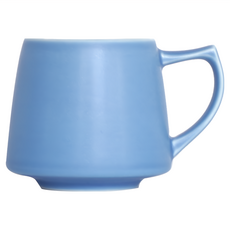 ORIGAMI Coffee Aroma 馬克杯 320mL 陶瓷日本製造, 霧藍色, 1個